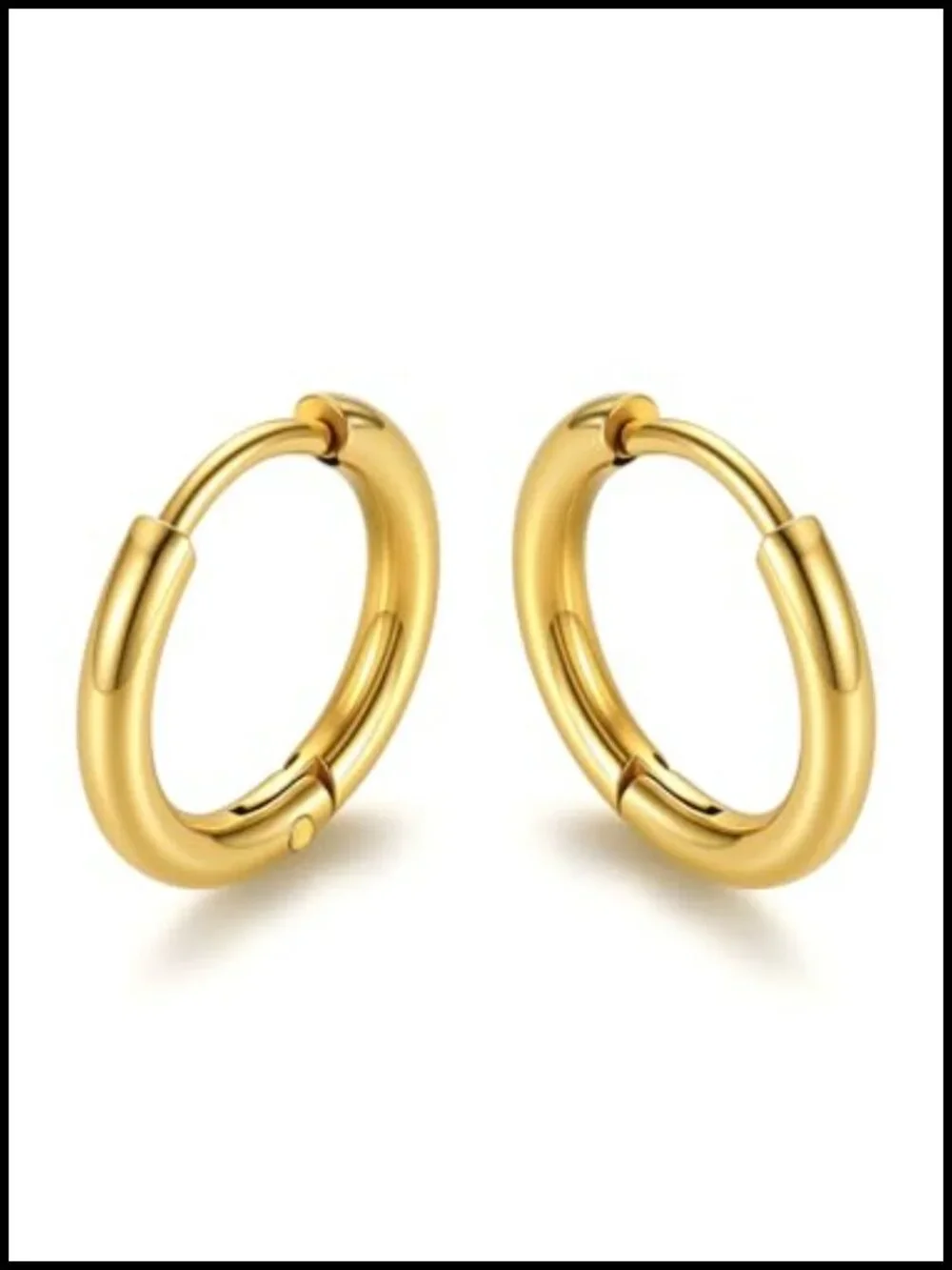 Small Hoop Earrings for Women Stainless Steel Hypoallergenic Non-Tarnish